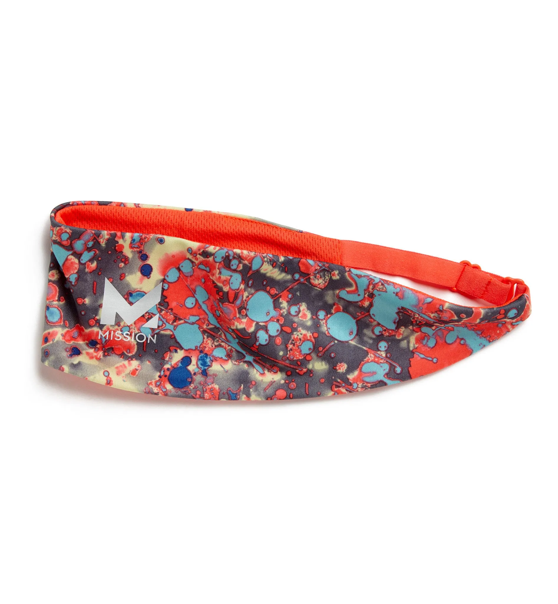 VaporActive Lockdown Headband | Graffiti Multi Hi Vis Coral