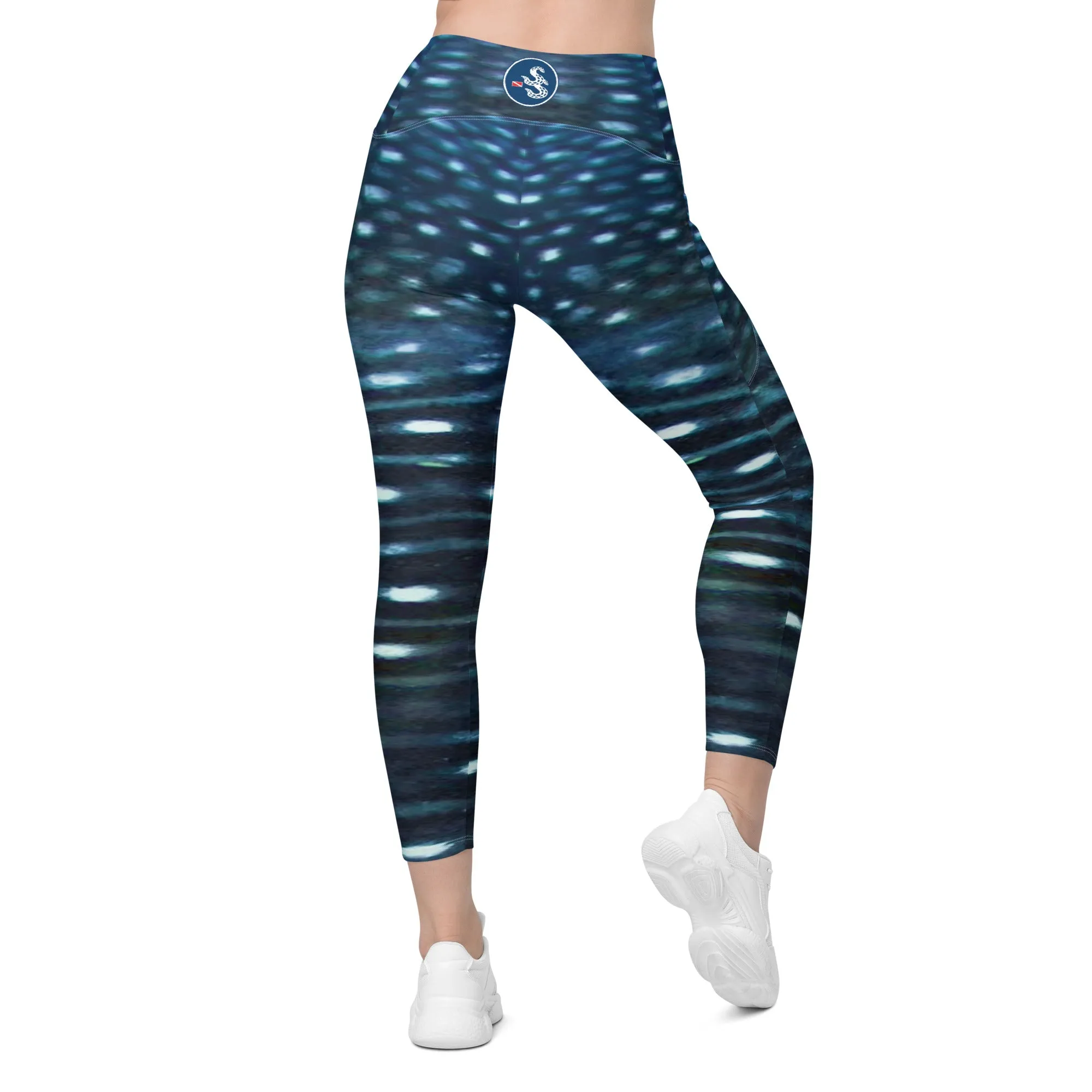 Whale Shark Pocket Leggings (2XS - 6X)