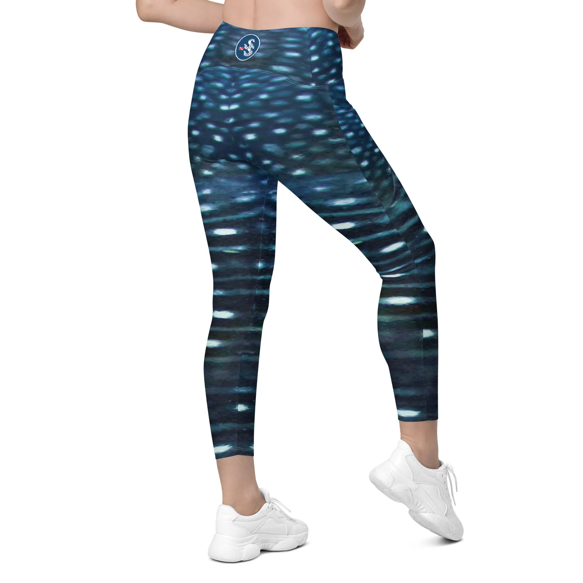 Whale Shark Pocket Leggings (2XS - 6X)