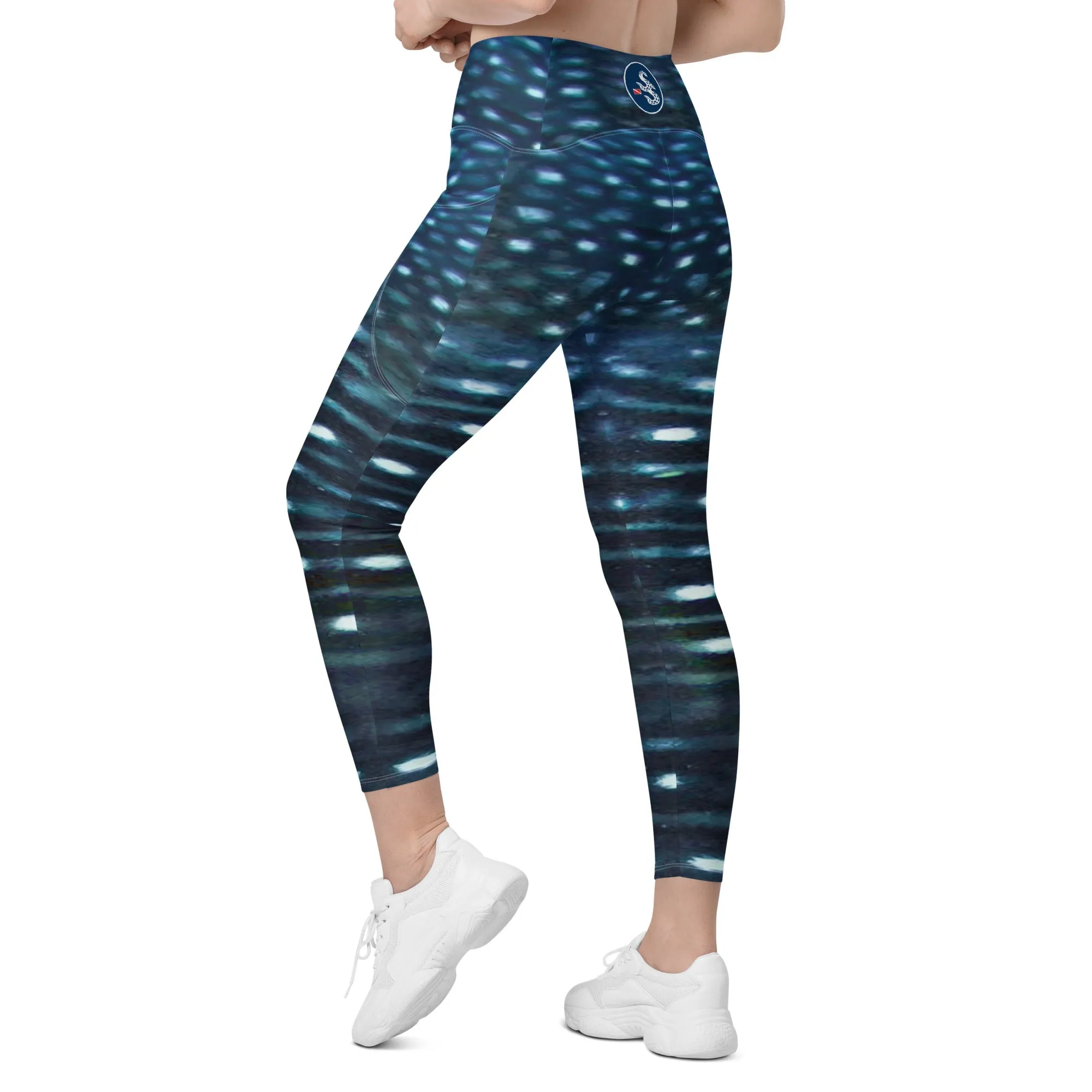 Whale Shark Pocket Leggings (2XS - 6X)