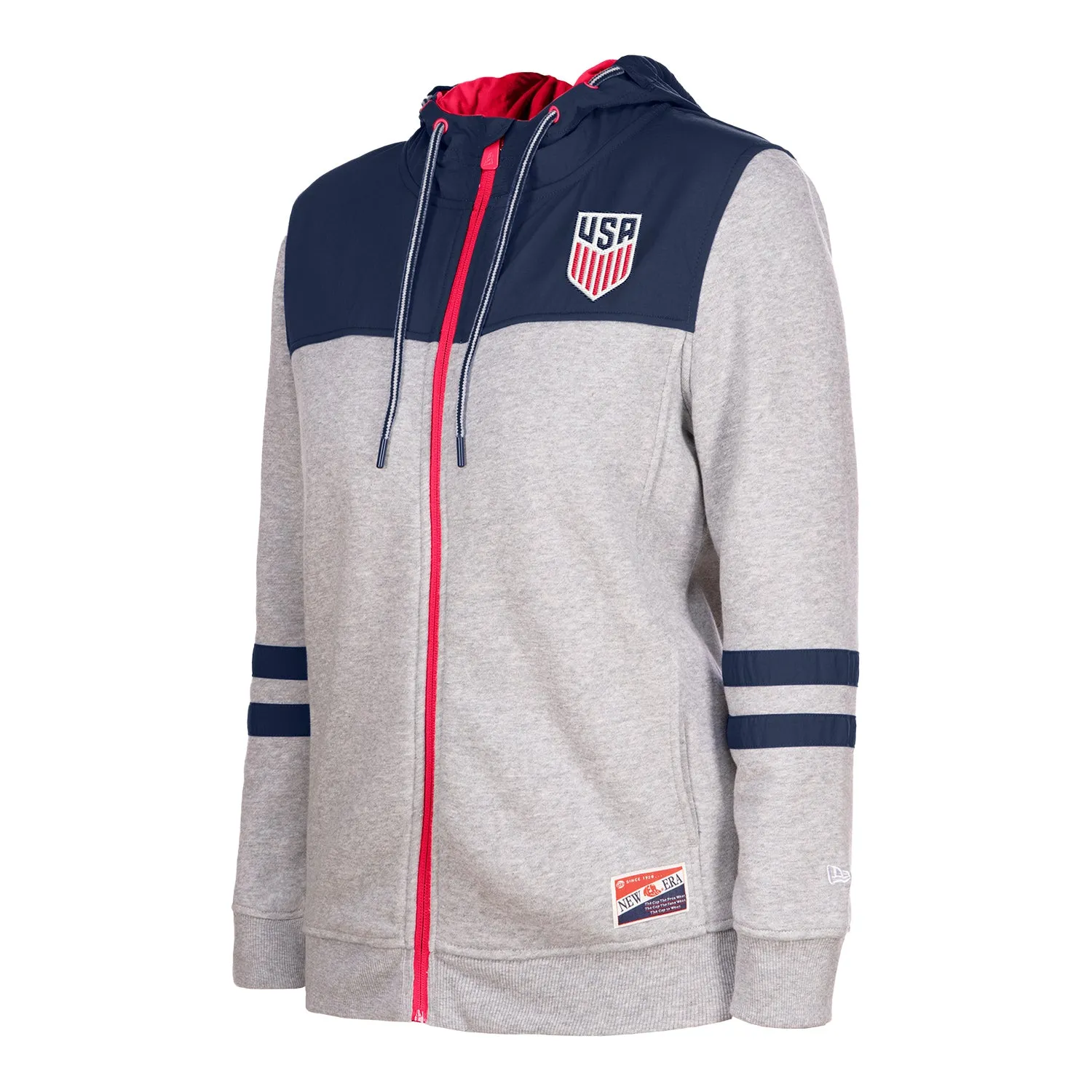 Women's New Era USMNT Full Zip Grey Jacket